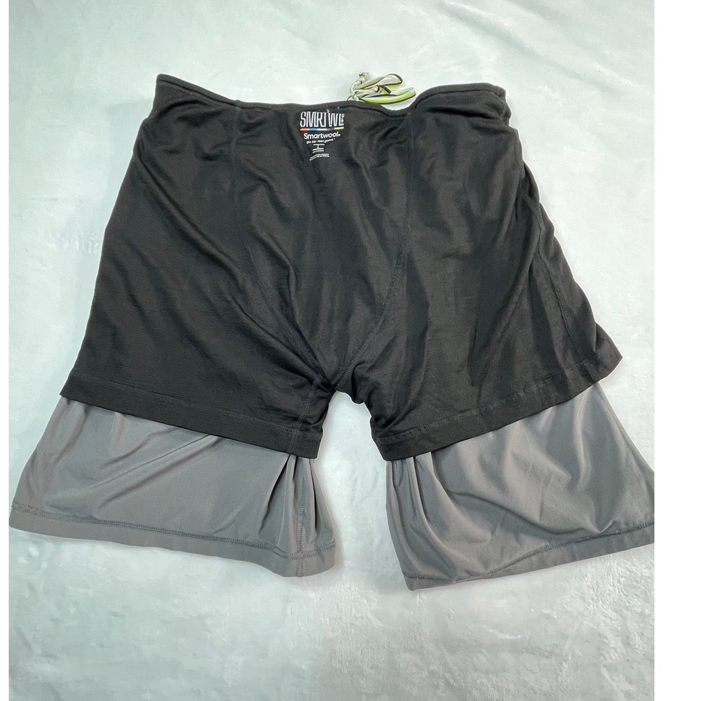 SMARTWOOL Active Mens L Lined Shorts Gray - Picture 7 of 16
